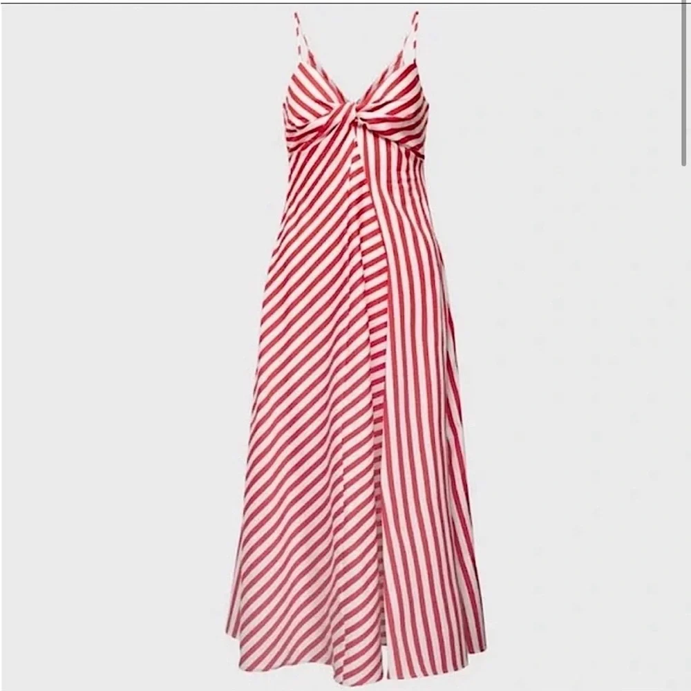 Mango Red and White Striped Dress - Picture 3 of 4